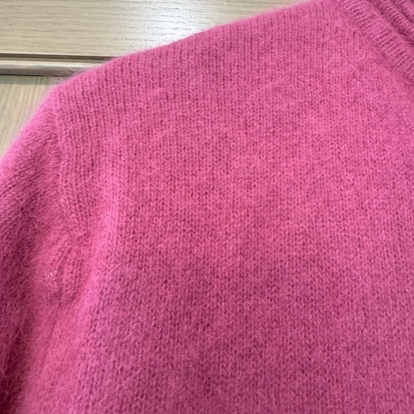 Vintage Tally Ho Angora Rabbit Hair/Lambswool Button Front High Collar Blazer/S - Picture 11 of 14